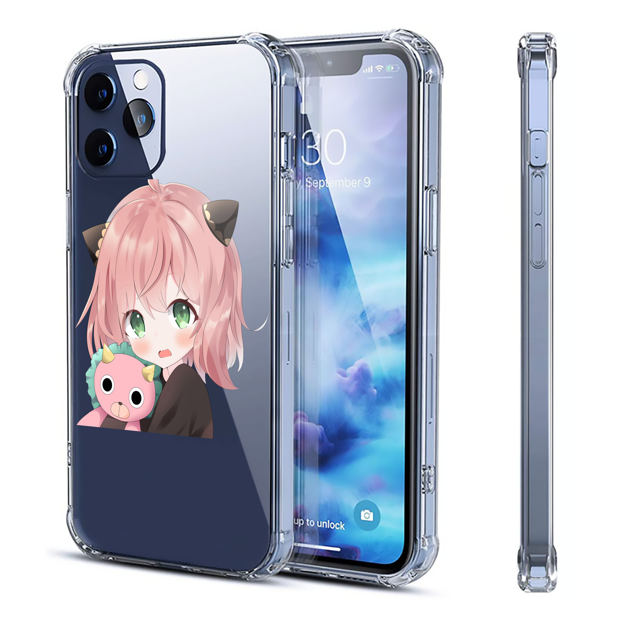（画像用） SPY×FAMILY间谍家家酒 【iPhone 12シリーズ対応】透明スマホケース（クリアソフトケース）